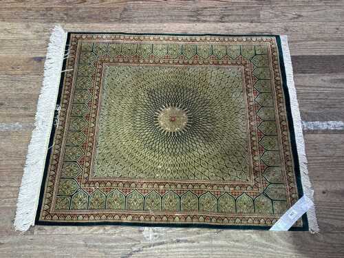 Persian silk small rug