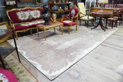 Vintage Persian handmade wool rug