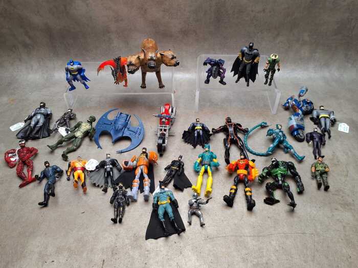 A group of action figures
