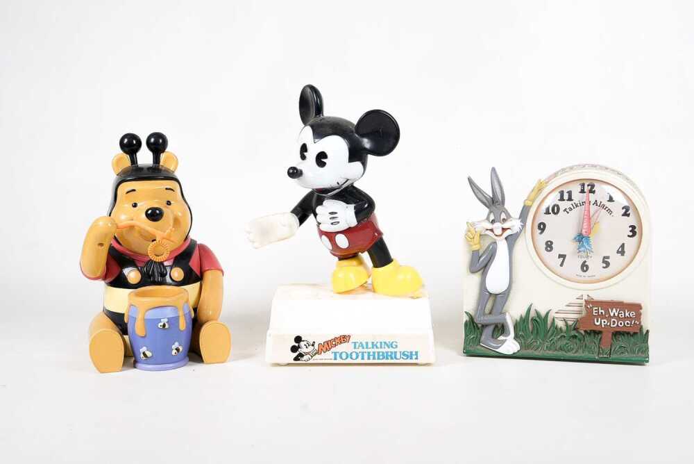 Group of vintage cartoon items
