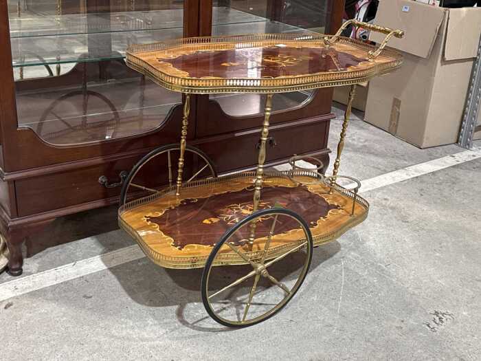 Italian Hollywood Regency auto trolley