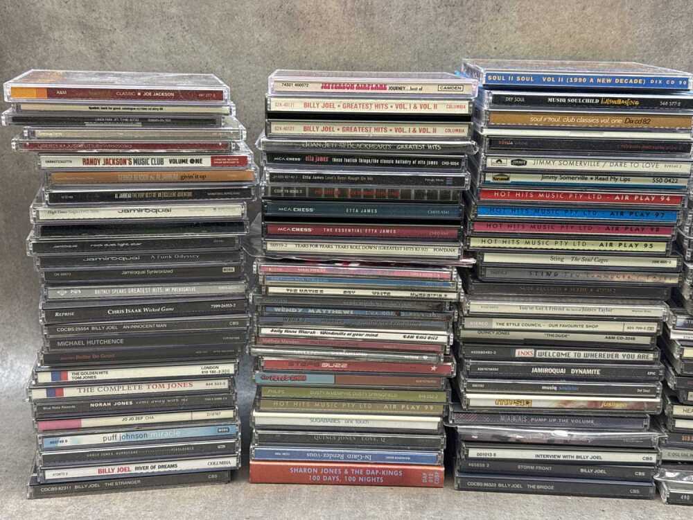 Group of CDs and CD singles