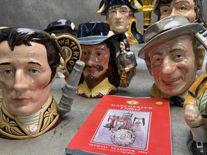 Collection character jugs