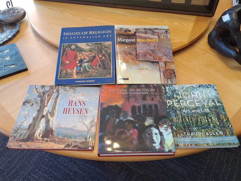 Five Australian art reference books
