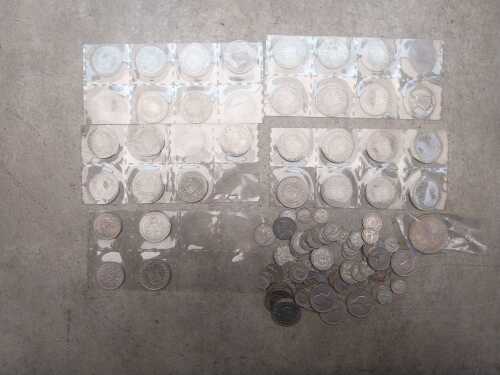 Group of New Zealand pre-decimal coins